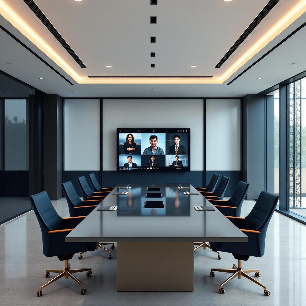 Team-Besprechung von Immobilienmaklern im Immobilienzentrum.